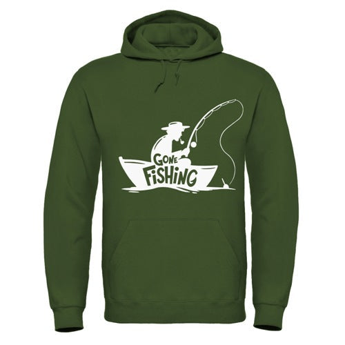 "Gone Fishing" Hoodie - Comfortable and Warm Fishing-themed Pullover Sensual Secret Boutique