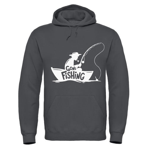 "Gone Fishing" Hoodie - Comfortable and Warm Fishing-themed Pullover Sensual Secret Boutique