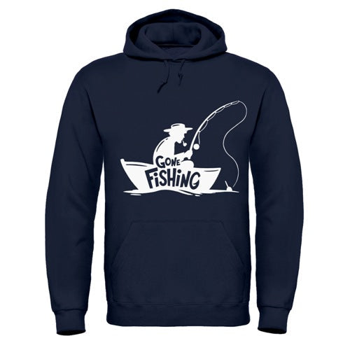 "Gone Fishing" Hoodie - Comfortable and Warm Fishing-themed Pullover Sensual Secret Boutique