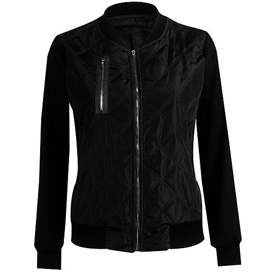 Chic Babe Bomber Jacket In Quilted Satin Sensual Secret Boutique