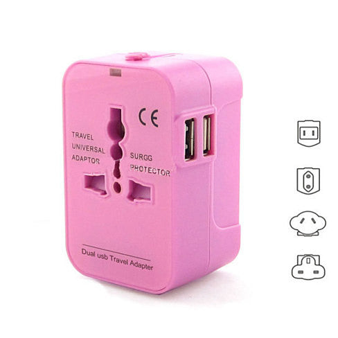 Worldwide Power Adapter and Travel Charger with Dual USB Ports for Convenient Travel Sensual Secret Boutique