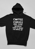 Coffee Curves & Cuss Words Hoodie - Cozy and Stylish, Perfect for Coffee Lovers Sensual Secret Boutique